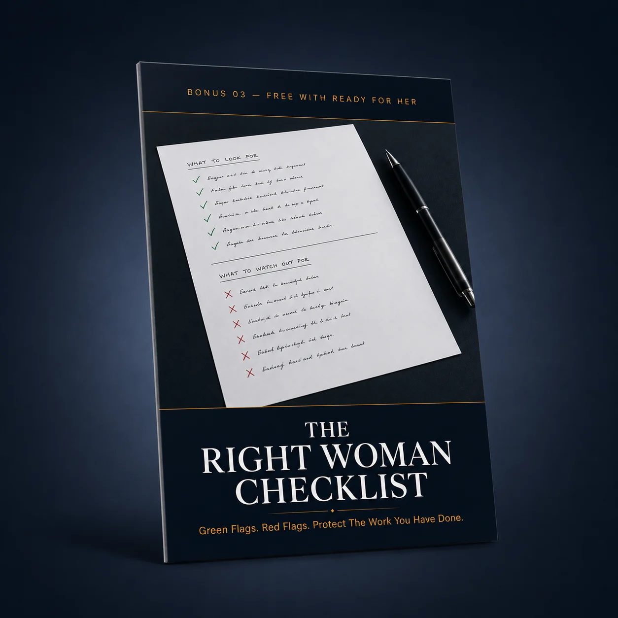 The Right Woman Checklist