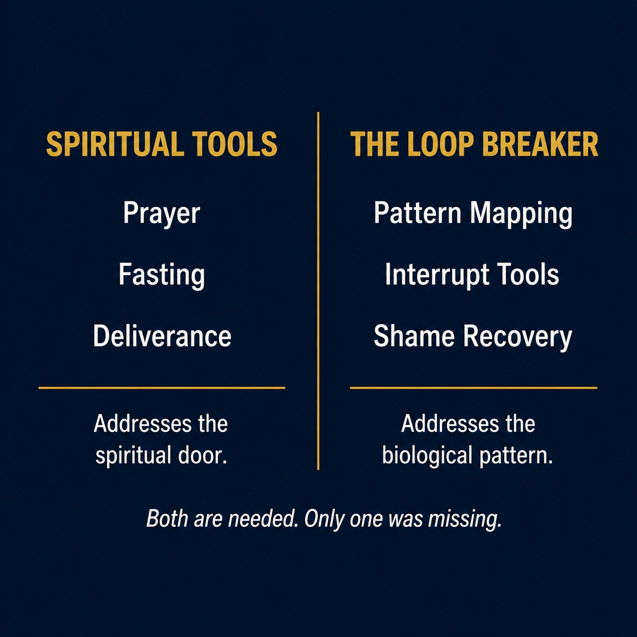 Spiritual Tools vs The Loop Breaker
