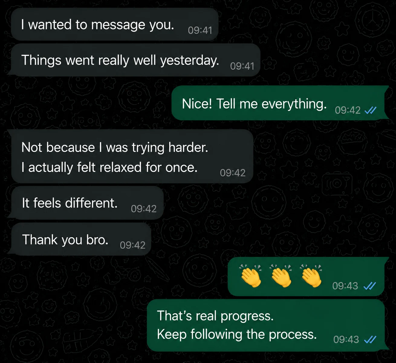 WhatsApp message from a Rewire buyer