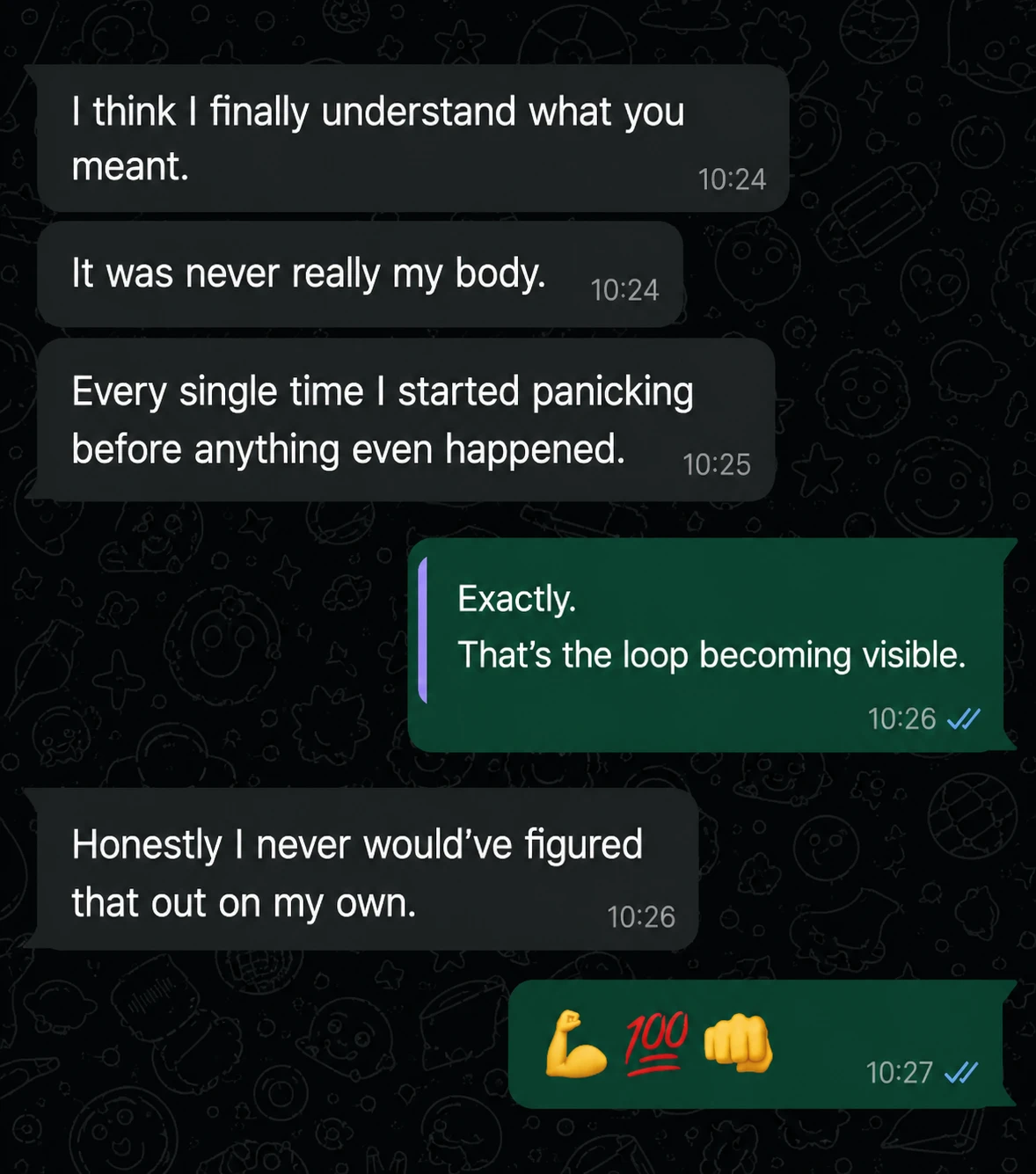 WhatsApp message from a Rewire buyer